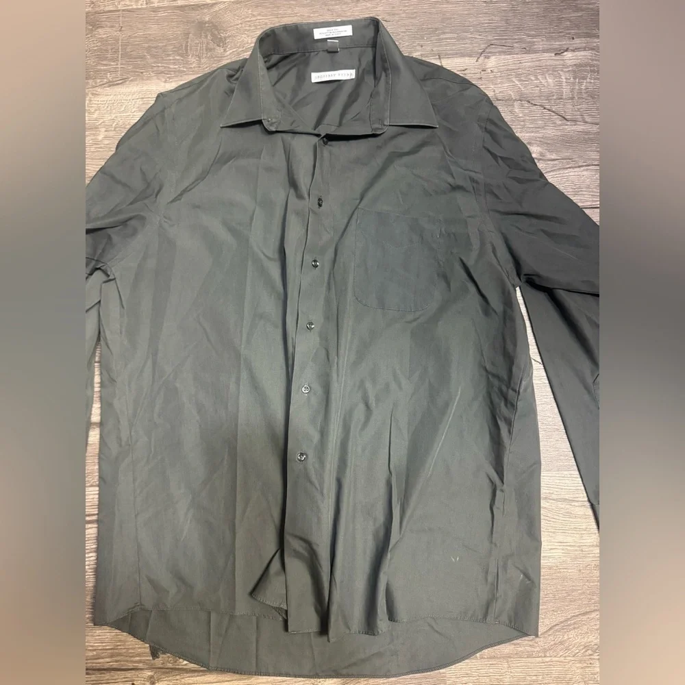 Geoffrey Beene Dark Gray Shirt Jacket